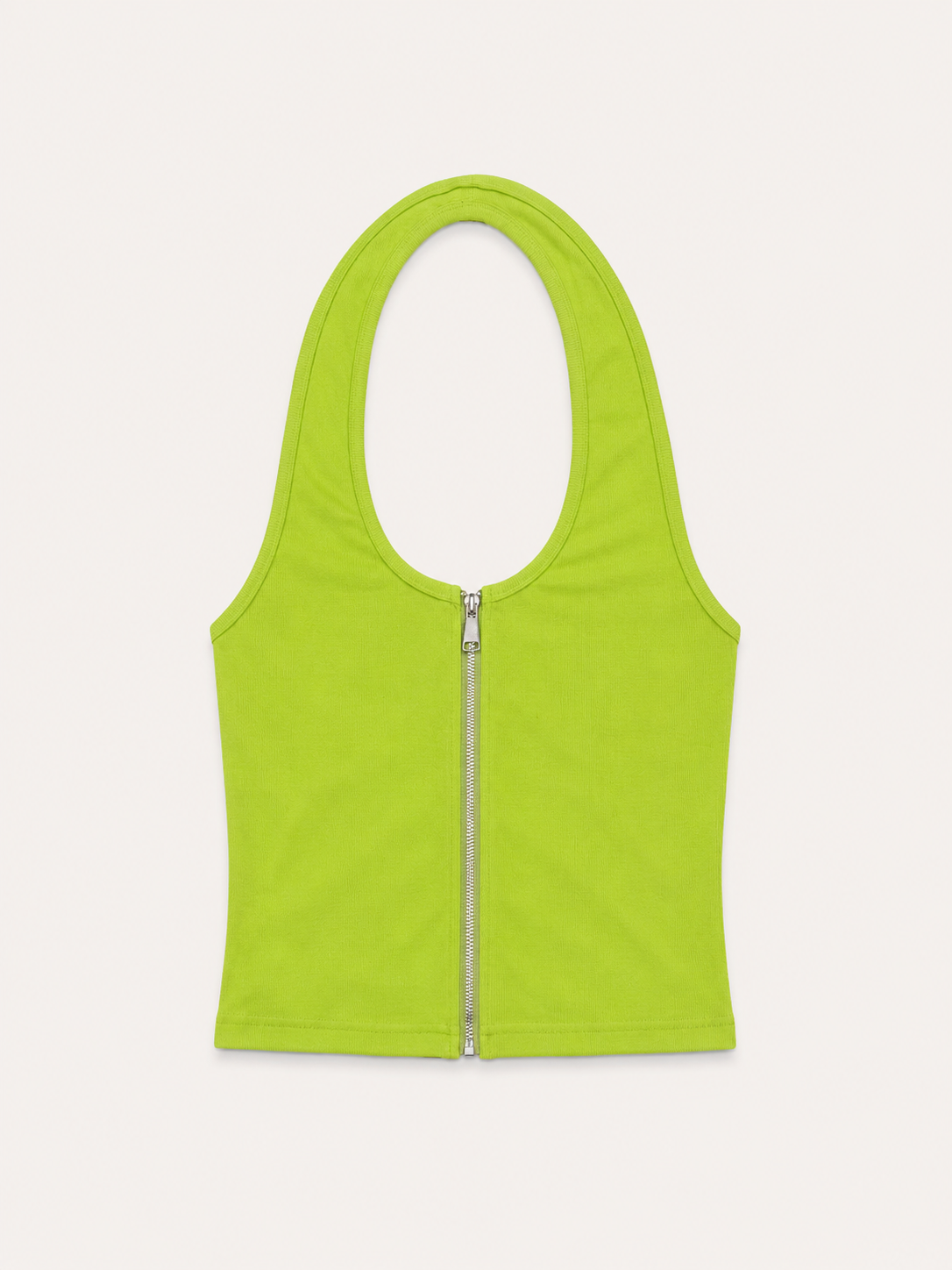 Top Halter Zip Fit
