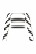 Top a Righe Off-Shoulder