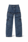 Jeans Cargo Denim Straight Fit