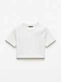 T-shirt crop a costine