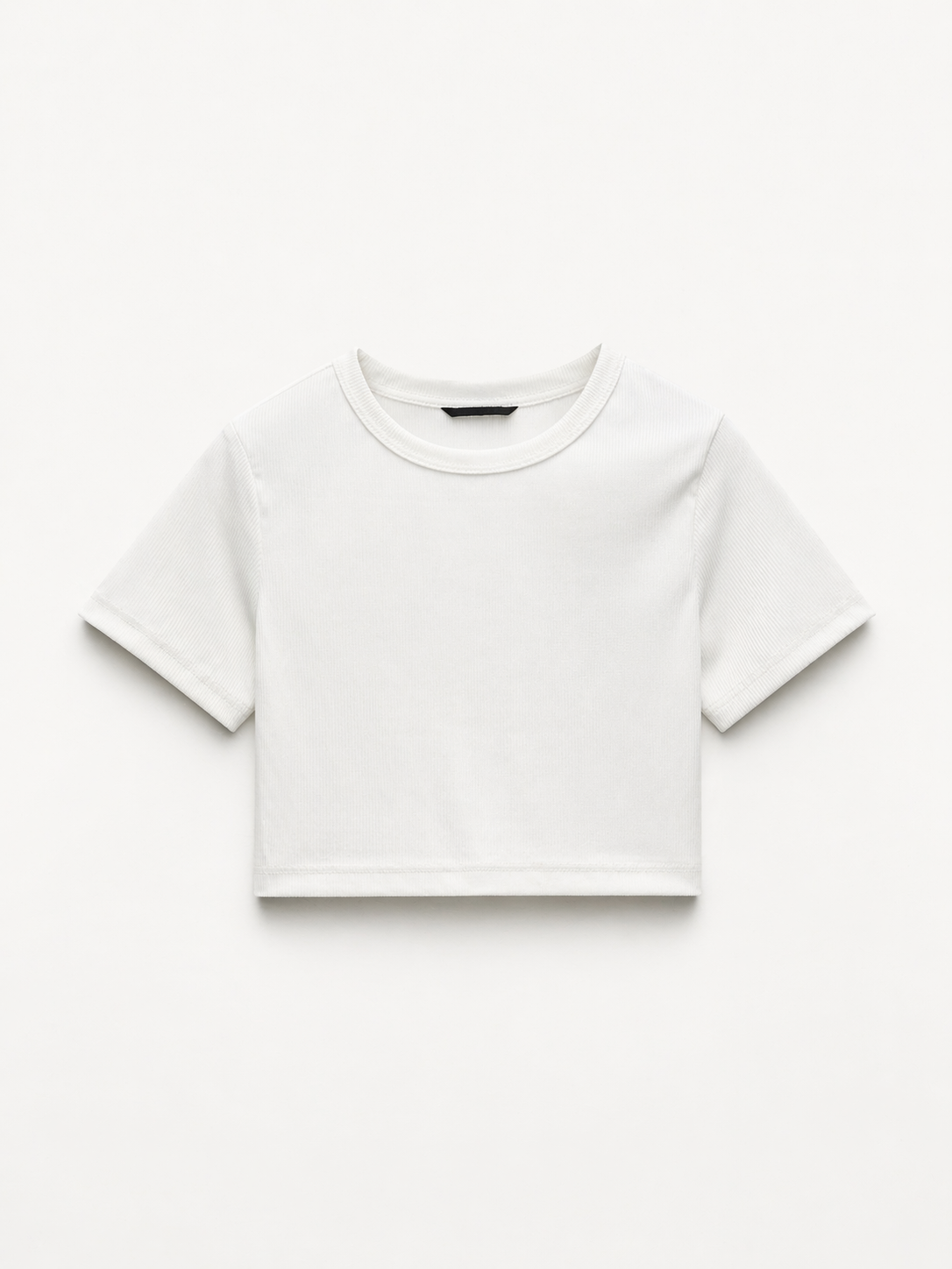 T-shirt crop a costine