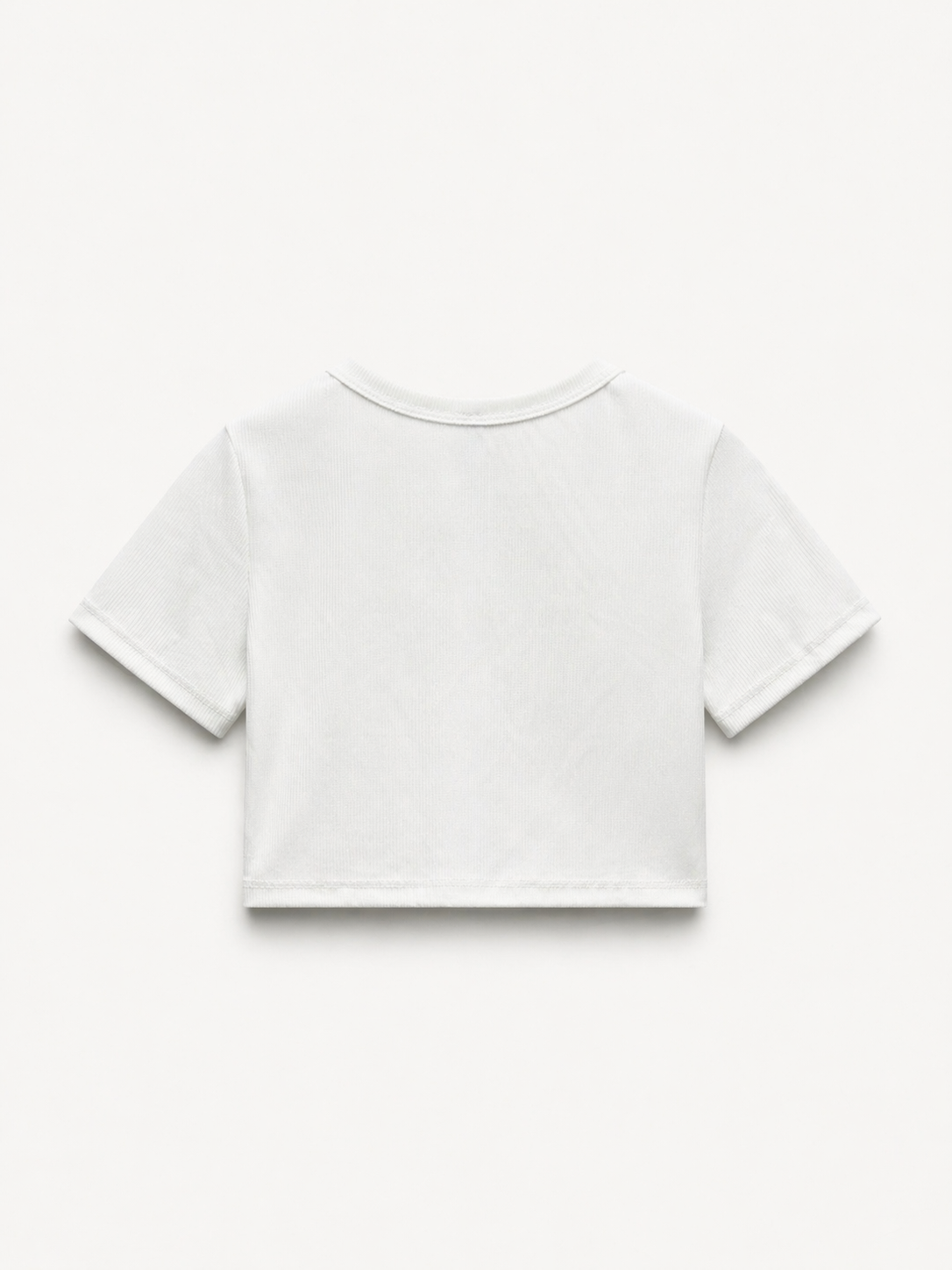 T-shirt crop a costine
