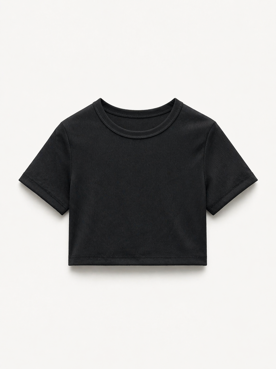 T-shirt crop a costine